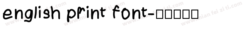 english print font字体转换